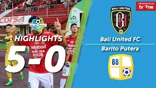 Bali United Vs Barito Putera: 5-0 All Goal & Highlights