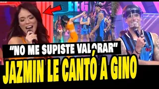 JAZMIN PINEDO LE CANTÓ A GINO ASSERETO Y LE DIJO QUE NO LA SUPO VALORAR