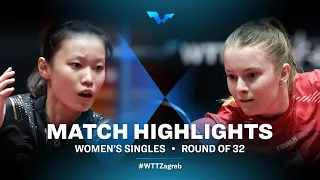 Han Feier vs Hana Arapovic | WS | WTT Contender Zagreb 2022 | (R32)