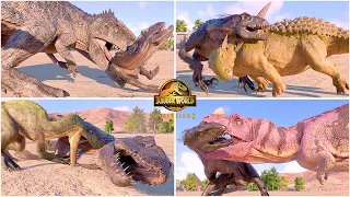 Indoraptor Death Animations by All Carnivore and Herbivore Dinosaurs 🦖 Jurassic World Evolution 2