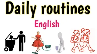 Daily routines vocabulary in english | Household chores | Sunshine English