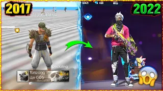 FREE FIRE PLAYERS 2017 VS 2022⚡⚡ - Searching Old Player Id In 2022 | Garena Free fire [Part 108]