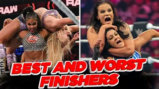 The 5 Best & 5 Worst Finishers from WWE's Current Women Wrestlers