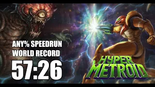 Hyper Metroid: Any% Speedrun in 57:26 [WORLD RECORD]