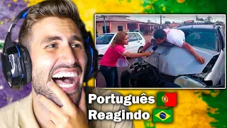 PORTUGUÊS REAGINDO ÀS ENTREVISTAS MAIS ENGRAÇADAS DO BRASIL