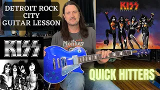 How To Play Detroit Rock City By KISS - Guitar Lesson - Quick Hitters