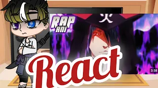 Tokyo Revengers react (reagindo) Takemichi as Sasuke | Rap: Hokage Das Sombras - AniRap (gacha)