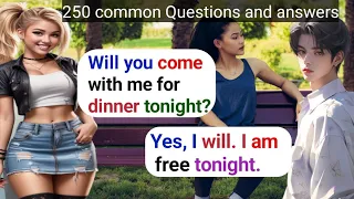 English Speaking Practice For Beginners | English Conversation Practice | 250 Questions And Answers