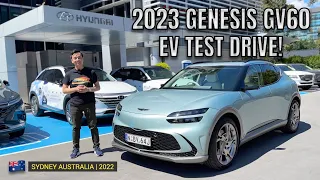 2023 GENESIS GV60 ELECTRIC SUV AUSTRALIA WALKAROUND & FIRST TEST DRIVE