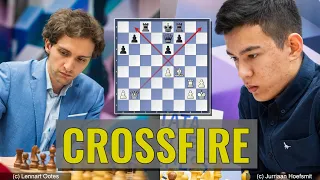 Crossfire | Nodirbek Abdusattorov vs Alexander Donchenko | Tata Steel 2024