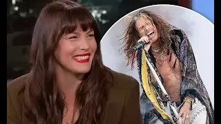 Liv Tyler reveals she can get 'embarrassed' watching her famous father Steven Tyler perform: 'Like,