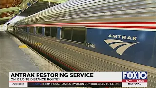 Amtrak restoring service on 12 long distance routes