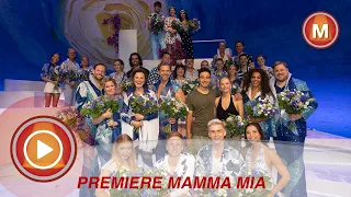 Premièreverslag van de musical Mamma Mia met beelden en interviews
