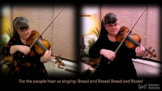 A Labor Day song from Laura Bald, violin: Bread & Roses