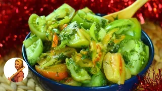 Новогодний стол 2019 МАЛОСОЛЬНЫЕ ПОМИДОРЫ - ВКУСНАЯ оригинальная закуска Готовить просто с Люсьеной