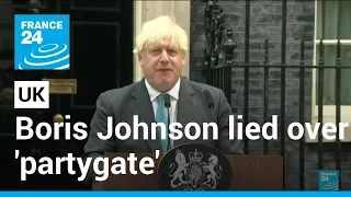 British MPs back report that Boris Johnson lied over 'partygate' • FRANCE 24 English