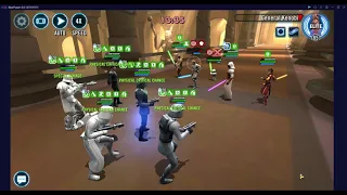 Galactic Challenge CORUSCANT (Imperial Troopers) TIER 7 SWGOH (ALL FEATS IN ONE FIGHT) - SWGOH -