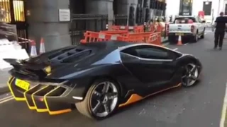 The $2.5 Million Lamborghini Centenario Driving on the Road! London!