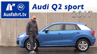 2017 Audi Q2 sport 2.0 TDI quattro Stronic 150 PS - Fahrbericht der Probefahrt, Test, Review