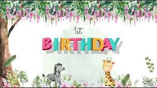 001__Jungle Theme 1st Birthday Template | After Effects