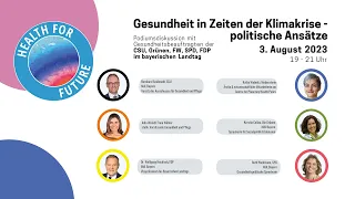 LTW-Podiumsdiskussion "Planetary Health in der Politik"