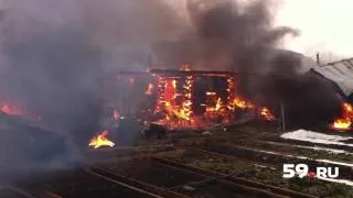 Пожар в Пермском районе