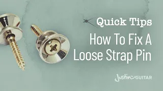 Quick Guitar Tips #20 - How To Fix A Loose Strap Pin - Guitar Lesson [QT-020]