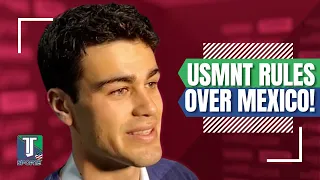 Gio Reyna's JOY after the USMNT VICTORY over Mexico in the Nations League
