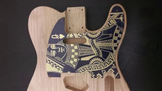 Making and Engraving a Brass Guitar Pick-Guard