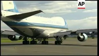 US president boards Air Force One, departs on four nation tour of Asia