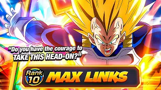 UNBELIEVABLY BUSTED ATTACK!!! STR Super Vegeta EZA 100% Max Links First Look | DBZ Dokkan Battle