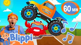 Monster Truck Song! | 1 Hour of BLIPPI Music | Educational Songs For Kids