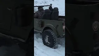 UAZ/GAZ69 VS SNOW #shorts #shortvideo #reels #short #youtube #winter #offroad #uaz