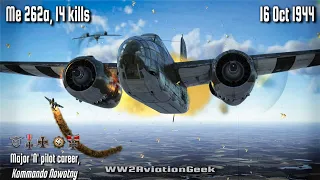 Me 262a: 14 kills on Contact Patrol over Veghel | Double Ace in a Day | IL-2 WW2 Air Combat Sim