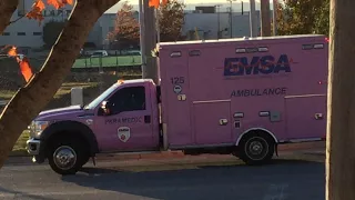 *RARE* PINK EMSA Ambulance 125 Leaving Hospital!!!