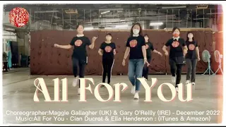 All For You Line Dance--世界排舞 樂FUN--Maggie Gallagher (UK) & Gary O'Reilly (IRE) - December 2022