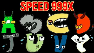 Alphabet Lore But Everyone MONSTER - FUNKY Alphabet (Speed 999X) Part#3