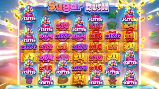 ASMR | My biggest wins on Sugar Rush! Chill gambling with whispers.