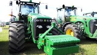 John Deere 8530 w/ BIG Pipes going strong at the Pulling Arena | PURE Sound Tractor Pulling