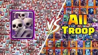 SKELETONS ARMY VS ALL TROOPS | CLASH ROYALE | CLASH ROYALE OLYMPIC 2019
