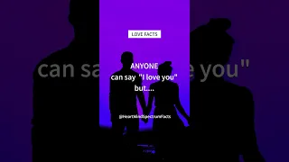 Anyone can say I LOVE YOU | Psychology Love Facts #shorts #psychologyfacts