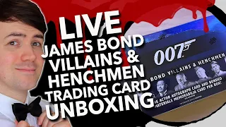 LIVE UNBOXING | 007 'Villains & Henchmen' Trading Cards | INCLUDES AUTOGRAPHED CARDS