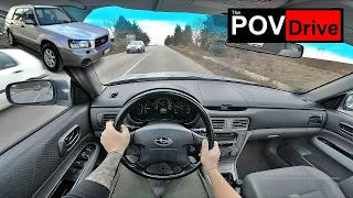 2004 Subaru Forester 2.0X 125hp | POV Test Drive