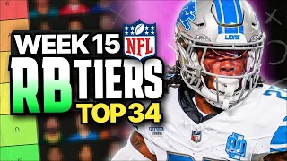 Week 15 Fantasy Football RB Rankings (Top 34)