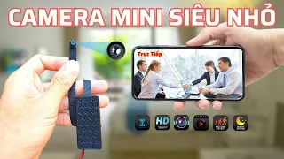 Camera Mini Siêu Nhỏ Xem Từ Xa HQX99 Nhỏ Gọn Dễ Dàng Ngụy Trang Giấu Kín @QuangReview