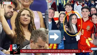 Piqué habría engañado a Shakira con la madre de Gavi su compañero del Barça