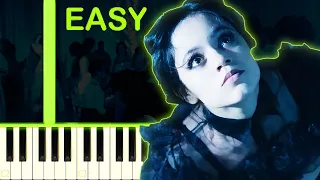 DANCE SCENE | Wednesday - EASY Piano Tutorial