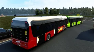 Conductores De Autobuses En Calais- Duisburg Con Mucho Trafico Real | ETS2 Multiplayer