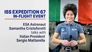 Astronaut Discusses Life Aboard Space Station with Italian President