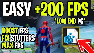 Fortnite Chapter 3 Ultimate FPS Increase Guide! (Low End PC) | EASY +200 FPS